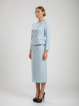 סט מחויט בצבע כחול פודרה של Lucienne