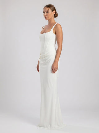 Nocturne Corset Gown – White