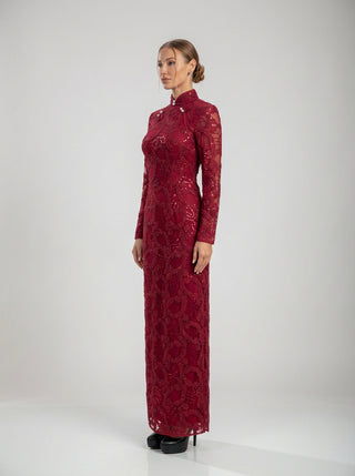 שמלת עמוד תחרה של סלסט