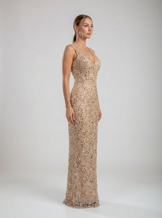 שמלות עמוד פייטים של לומייר