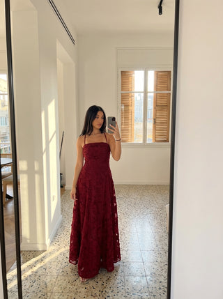 שמלות רוזלה – אדום בורדו