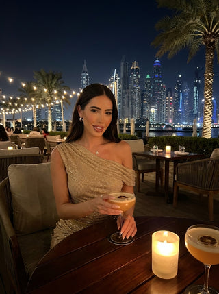 שמלות כתף אחת אורס — ברק זהב