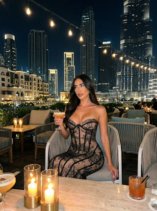 שמלת מקסי סיאנה - שחורה