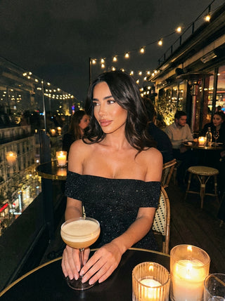 שמלת מרסלין – נצנוץ שחור