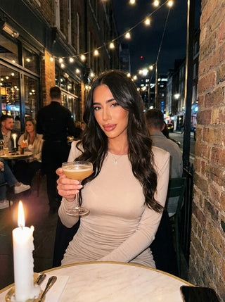 Ruched Long Sleeve Maxi Dress