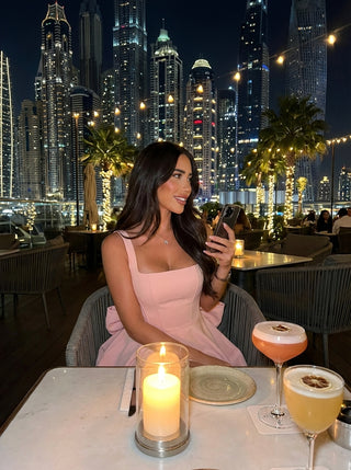 שמלת מיני אקליפסרה - ורודה