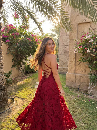 שמלות רוזלה – אדום בורדו