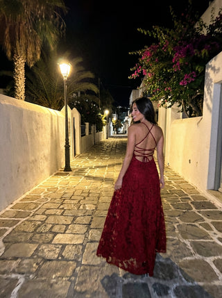 שמלות רוזלה – אדום בורדו