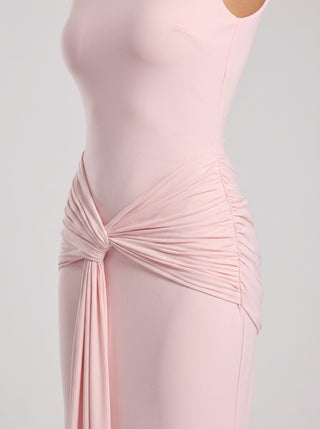 ELSIRA Sculpted Knot Gown Soft Blush
